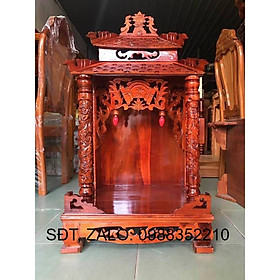 Mua Bàn thờ thần tài mái ngói 50 x 90cm - Đồ Gỗ Vinh
