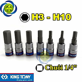 Tuýp đầu lục giác Kingtony 2035 loại 1 4 dài 37mm