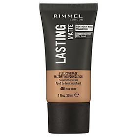 Rimmel Lasting Matte Foundation 404 Sun Beige