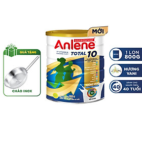 [MỚI] Sữa bột bổ sung dinh dưỡng Anlene Total 10 lon 800g - Tặng chảo inox