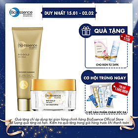 Bộ sản phẩm Bio-Essence Bio-Gold (Sữa rửa mặt 100gr + Kem dưỡng ban ngày 40gr)