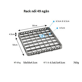 Mua Khay nhựa đựng cốc ly 49 ngăn