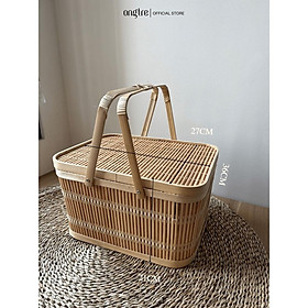 Mua Giỏ mây tre ONGTRE để bánh kẹo hoa quả quần áo đồ dùng gia đình  mây trang trí decor