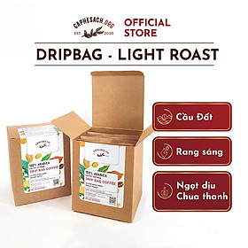 Cà phê túi lọc Drip bag - Arabica Light Roast - Hộp 8 gói Caphesach.org