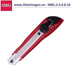 Dao rọc giấy đại Deli, Lưỡi dao SK5, đỏ - 1 cái WD10040