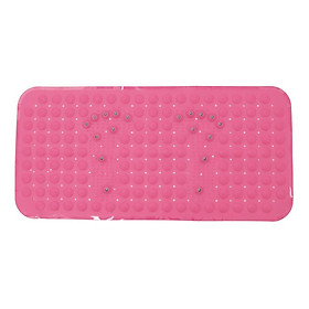 Shower Mat Bathroom Pad Foot Massage Bathtub Rug Toilet Carpet with Suction Cups 40 x 80 cm Green / Rose Red / White