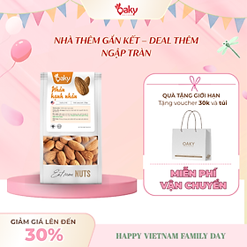 Hạt Hạnh Nhân Rang Oaky Nhập Khẩu Mỹ - Túi 150g