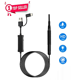 Mua ROGTZ - Camera Nội Soi Tai Mũi Họng AN103 Hình Ảnh HD Sắc Nét Tích Hợp Đèn LED Tiện Ích 3 Trong 1 USB Micro USB TypeC Kết Nối Dễ Dàng Android Window Bộ Đầu Lấy Ráy Tai Sức Khỏe Tai Mũi Họng Tại Nhà Trẻ Em  Phụ Huynh - Hàng Chính Hãng