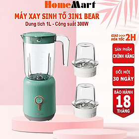 Máy xay sinh tố đa năng 3 cối xay Bear xay sinh tố, xay thịt, xay đồ ăn dặm