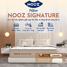 Mua Nệm Foam NOOZ Signature Đệm Cao Su Thiên Nhiên Và Lò Xo Túi Nâng Đỡ 7 Vùng Cơ Thể NOOZ Home Goods