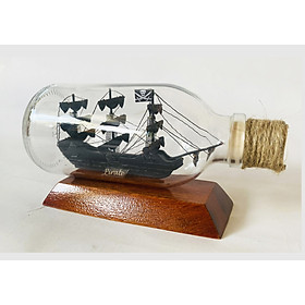 Thuyền Cướp biển trong chai nhỏ 17cm
