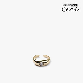 CECI - Nhẫn nữ bản to dạng hở đính đá thời trang CC2-01000144