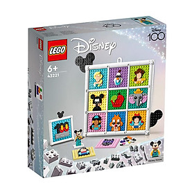Đồ Chơi Lắp Ráp Khung Tranh Kỉ Niệm Nhân Vật Disney 100 Lego Disney Princess 43221