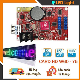MẠCH W60 - 75 - Card USB,Wifi điều khiển LED ma trận Full màu.