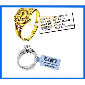 Mua Bộ Tem Vàng Nữ Trang Dùng In Tem Cho Tiệm Vàng |  Kèm Mực In Resin Màu Đen 5 000 Tem