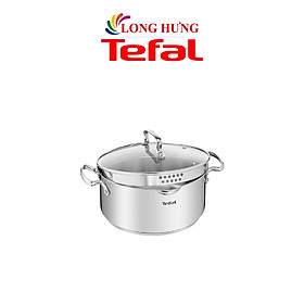 Nồi Inox cao cấp Tefal Duetto Plus (18cm x 2.0L/20cm x 2.9L/22cm x 6.1L/24cm x 5.0L/28cm x 10.0L) - Hàng chính hãng