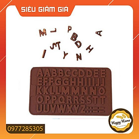 Khuôn silicon bảng chữ cái hoa và chữ số