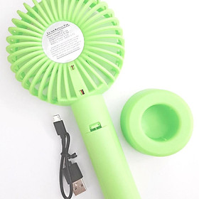 Mua Quạt mini cầm tay có đế siêu hot (Màu ngẫu nhiên) - GDHN Loại Tốt