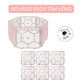 Purmi - Hàng rào thú cưng Cho Chó/Mèo nhập khẩu Hàn Quốc 6 TẤM nhựa cao cấp (NHIỀU MÀU)