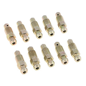 10 Pieces Car Front And Rear 26mm Brake Bleeder Screws M8*1mm