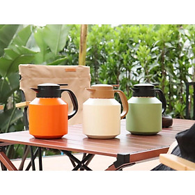 Ấm Giữ Nhiệt Pha Trà Inox Có Lõi Lọc 1000ml - Dru Hàng Chính Hãng