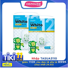 Combo 2 gói Tã quần Whito M58/L44/XL38/XXL26