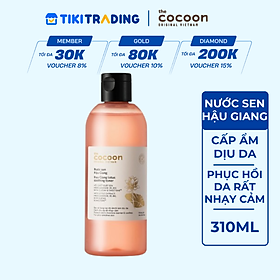 Nước sen Hậu Giang (toner) giúp phục hồi cho da rất nhạy cảm Cocoon 310ml