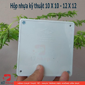 Mua Hộp nhựa kỹ thuật nối điện camera kín nước: 10 X 10 - 12 x 12 x 5 CM (Nhựa ABS  Bền  Đẹp