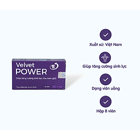 Viên tăng cường sinh lý nam Hauora Velvet Power 1H (Hộp 2 vỉ x 4 viên)