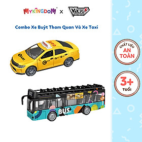 Đồ Chơi Combo Xe Buýt Tham Quan Và Xe Taxi Có Đèn Và Âm Thanh VECTO CB-VTA15-VT21Q