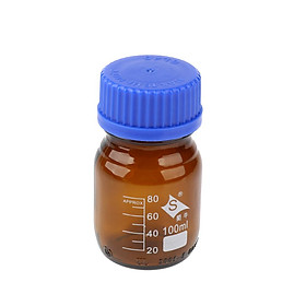 Glass Reagent Bottle Borosilicate Blue with Screw Cap 100, 250, 500,1000ml