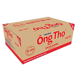 Thùng 48 sữa đặc có đường Ông Thọ đỏ - Hộp thiếc 380g