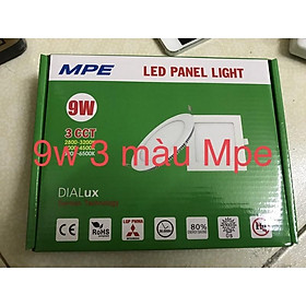 Đèn led âm trần 9w 3 chế độ màu Mpe panel (RPL-9/3C)
