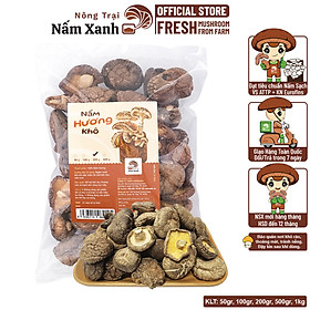 Nấm Hương Khô Nấm Đông Cô Khô - Nông Trại Nấm Xanh - 200gram