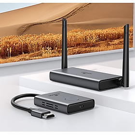 Mua Bộ phát nhận tín hiệu HDMI+VGA không dây 50m 1080p@60hz sóng 5Ghz Ugreen 50633A hàng chính hãng
