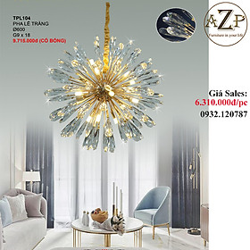 ĐÈN THẢ TRẦN PHA LÊ / ĐÈN THÔNG TẦNG TRANG TRÍ PHÒNG KHÁCH / PHÒNG NGỦ / CẦU THANG / KHÔNG GIAN SANG TRỌNG AZP-104 phong cách đương đại, hàng nhập khẩu AZP