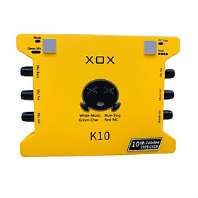  SOUND CARD Thu Âm XOX K10 (10TH) JUBILEE (BẢN KỈ NIỆM 10 NĂM) - Chính hãng phân phối