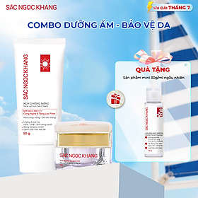 Bộ đôi dưỡng da và chống nắng: Kem dưỡng da ban đêm 30g và Kem chống nắng 50g (Sắc Ngọc Khang Official)