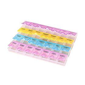 7 Day Pill Box Medicine Tablet Dispenser Organizer Weekly Storage Case for AM PM