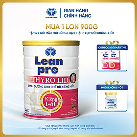 Lon sữa Leanpro Thyro LID 900g - Dinh dưỡng cho bệnh cường giáp, giai đoạn kiêng I-ốt