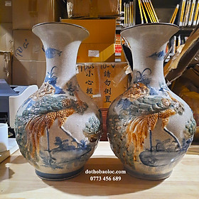 Mua Lục bình men rạn cao cấp Bát Tràng cao 47cm