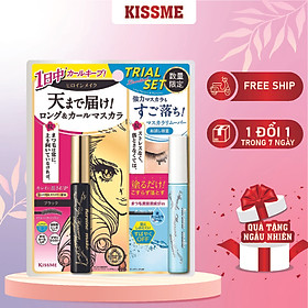 Set 2 Cây Mascara Kissme Chuốt Dài Mi Và Tẩy Trang Nhanh Làn Mi ( Bản Giới Hạn )