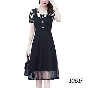 Đầm váy nữ trung niên phối lưới dự tiệc dạo phố trẻ trung nhẹ nhàng