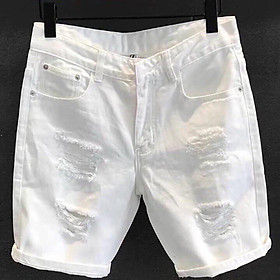 QUẦN SHORT JEAN NAM, QUẦN BÒ NGỐ NAM MÀU TRƠN CAO CẤP