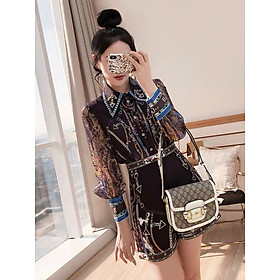 SÉT BỘ SHORT IN HT CỔ SƠ MI TAY REN LƯỚI