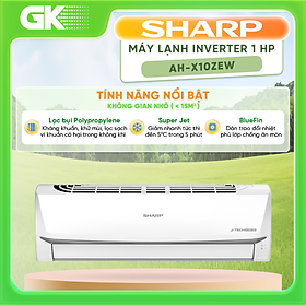Mua X10ZEW - Máy lạnh Sharp Inverter 1 HP AH-X10ZEW - Hàng chính hãng - Giao HCM
