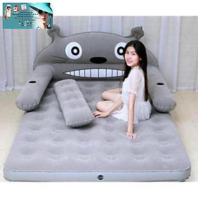 Mua Giường hơi hình thú kute kèm bơm và miếng vá