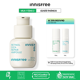 Serum Kiểm Soát Dầu Mụn Cho Da Láng Mịn INNISFREE Retinol Cica Repair Ampoule 30mL