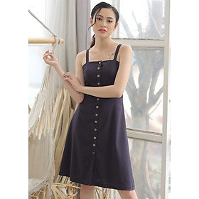 Đầm Linen Màu Xanh Alike