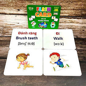 Nơi bán Thẻ Flash Card Glenn Doman Chủ Đề Hành Động, Flashcard Học Tập Cho Bé - Giá Từ -1đ